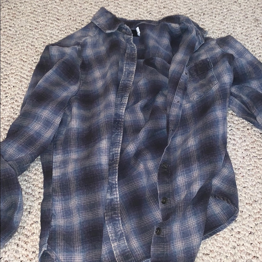 Blue Flannel! Missing Button